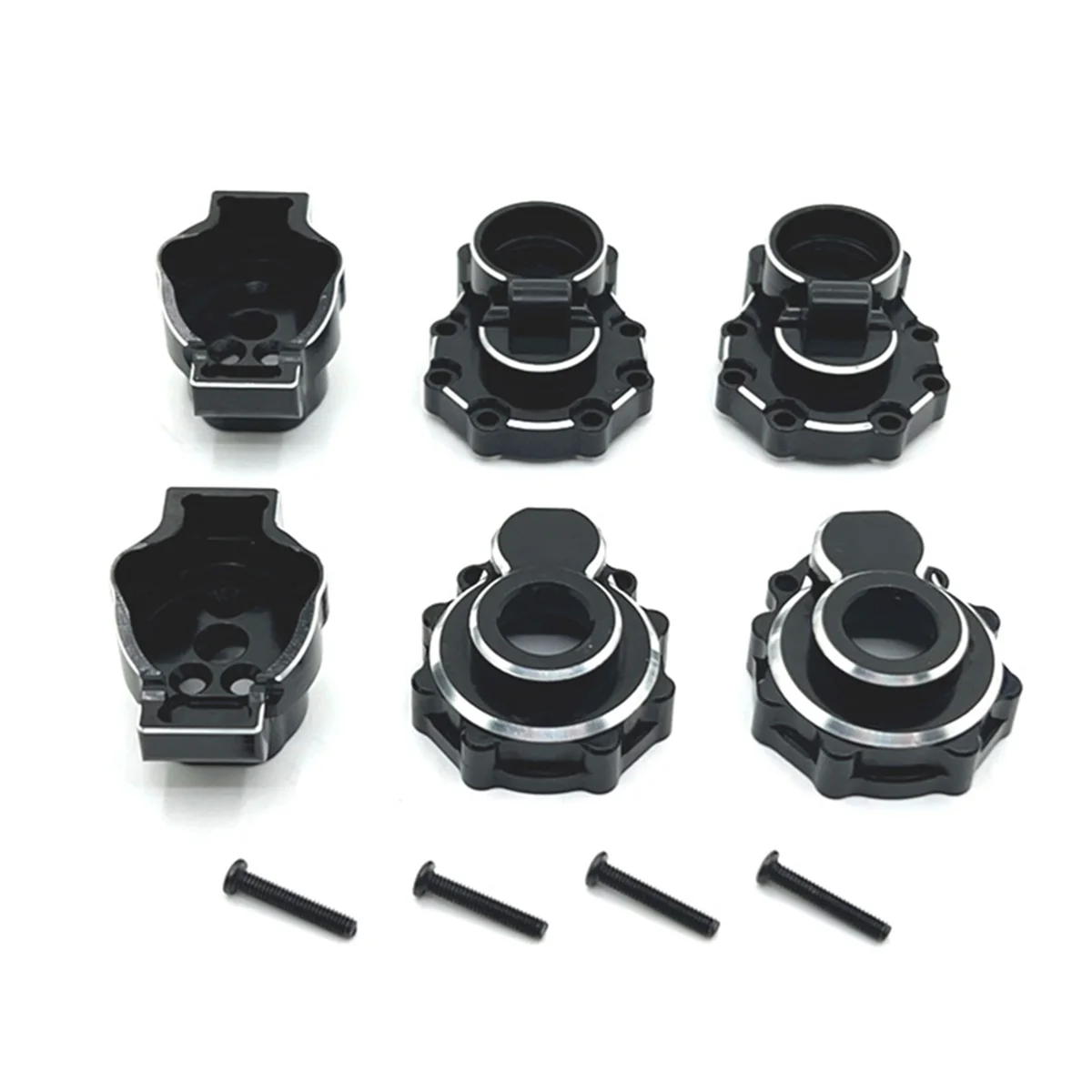 RC Car Upgrade Rear Axle Cup Kit for TRAXXAS 1/10 TRX4 HUANGBO 1/10 R1001 R1002 R1003 RC Car Upgrade Parts Black