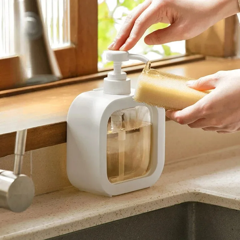 300/500ml Bathroom Soap Dispensers Refillable Lotion Shampoo Shower Gel Holder Portable Travel Dispenser Empty Bath Pump Bottle