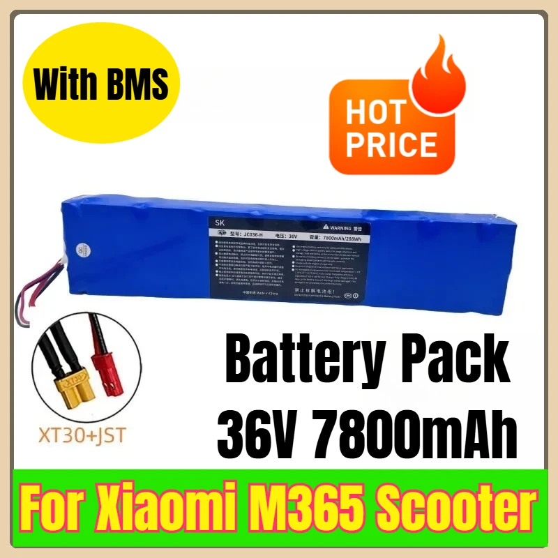 

36V 7800mAh Battery Pack with BMS for Xiaomi M365 Scooter
