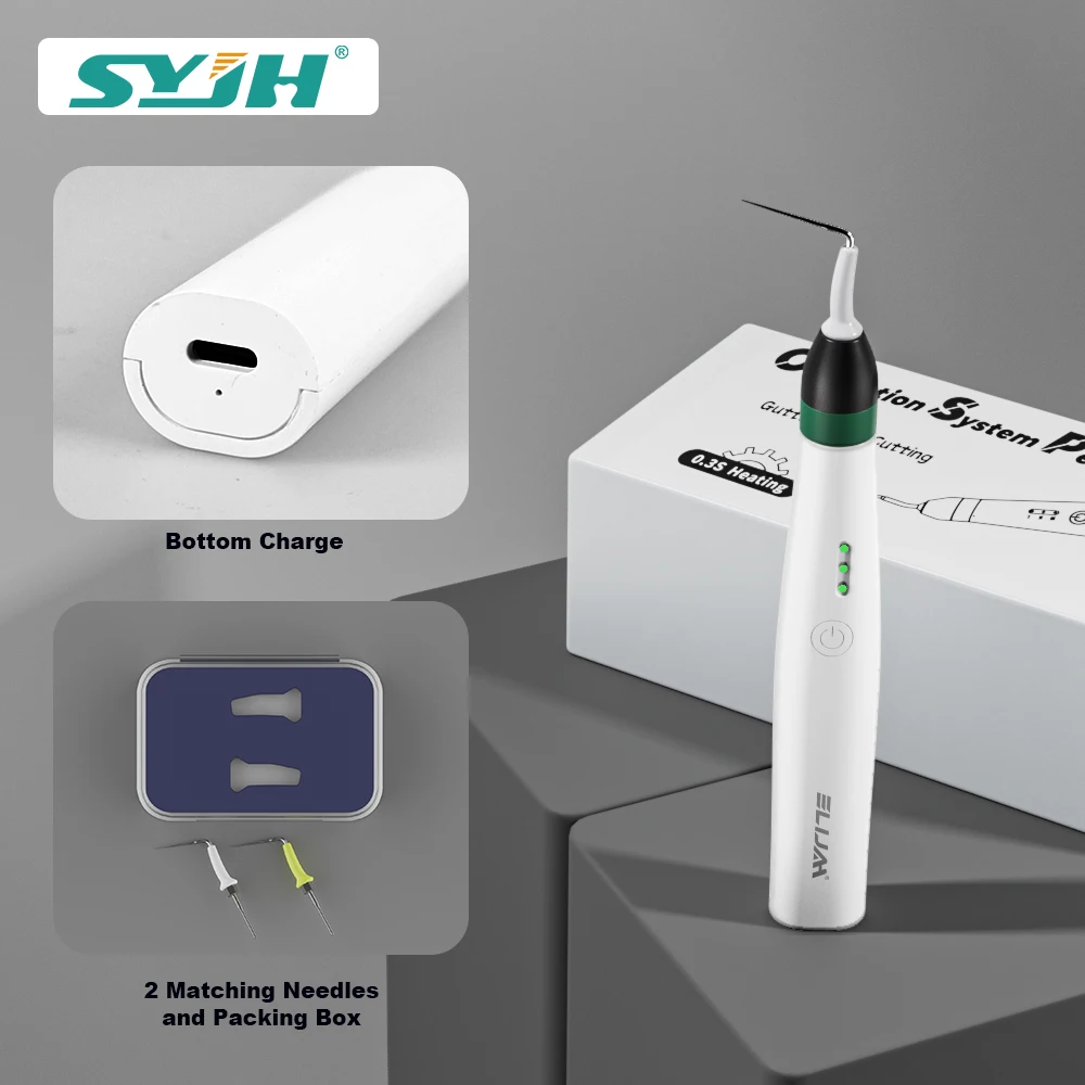 

SYJH 0.3 Sec Rapid Heating Dental Obturation System Pen with 2 Needles Gutta Percha Cutter Dentistry Endodoncia Treatment Tools