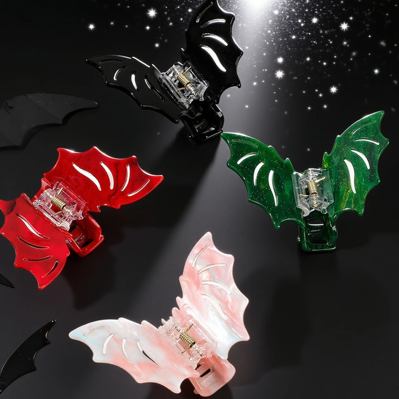 

Creative Bat Hair Claw Halloween Gothic Hair Clip Festival Party Hair Claws Wash Face Hair Barrettes Women Fashion Headwear