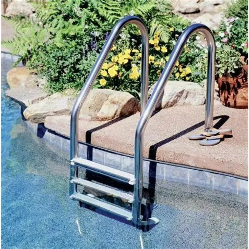 

Anti-Slip Stainless Steel Swimming Pool Ladder 3 Steps For Above Ground Residential Pools