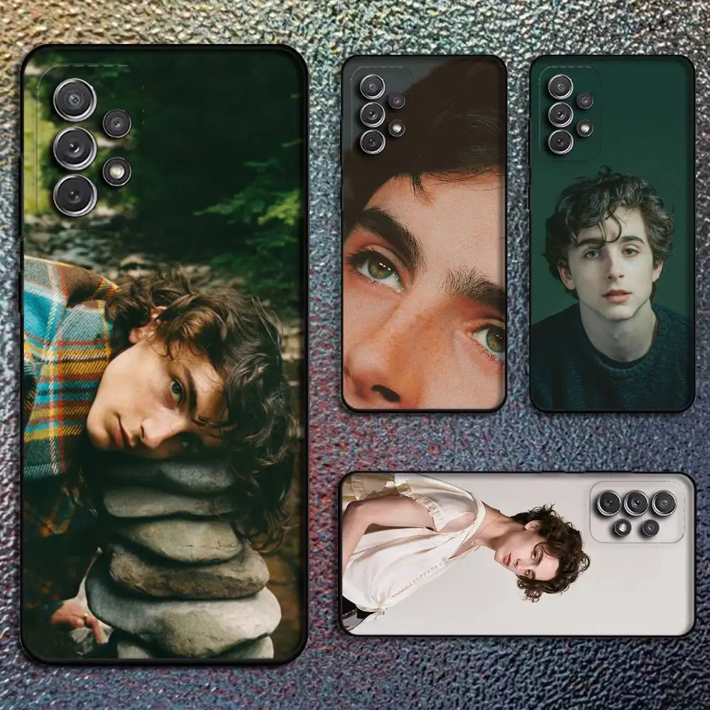 

Timothee Chalamet Actor Phone Case For Samsung S25,S24,S21,S22,S23,S30,Ultra,S20,Plus,Fe,Lite,Note,10,9,5G Black Cover