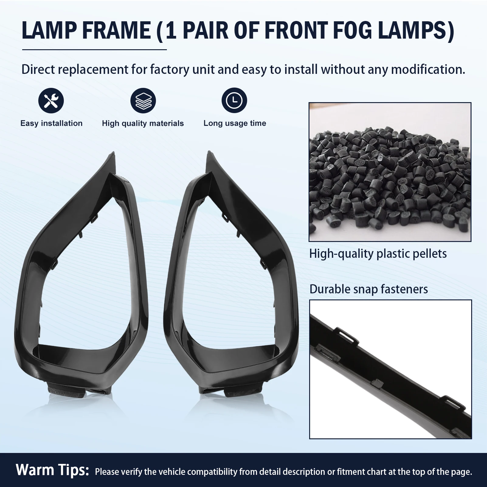 

51117294839 2 шт. Накладка на переднюю противотуманную фару для 428i/435i 2014-2016, 430i/440i 2017-2018, M4 2015-2017 51117294840