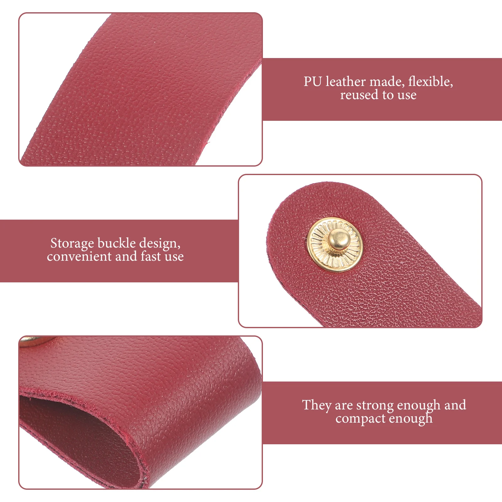 

5pcs Headphone Cable Organizer Strap Reusable Cord Keeper For Earbuds Charging Cables Portable Wire Management Clip