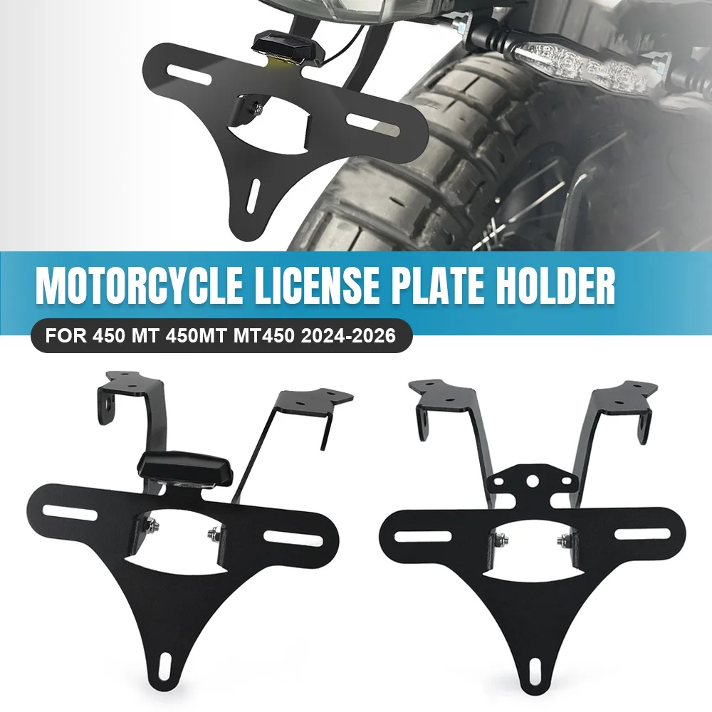450MT Motorcycle Accessories For CFMOTO CF 450 MT 450MT MT450 2024 2025 2026 Rear License Plate Holder Number Plate Bracket