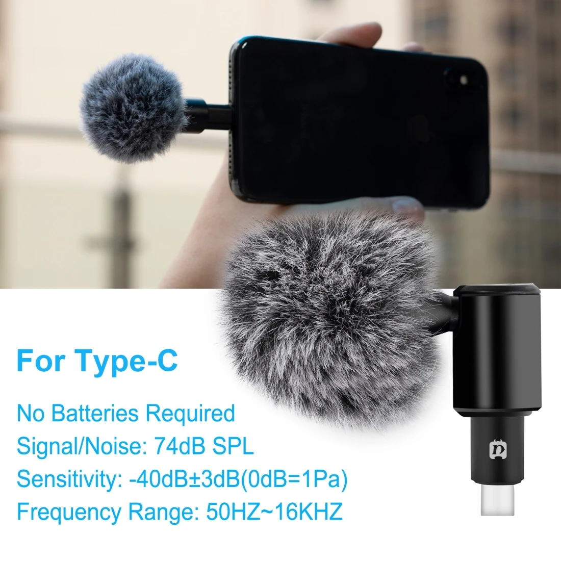 3.5mm/8PIN /USB-C /Type-C Jack Mobile Phone Adjustable Mini Microphone For smartphone at