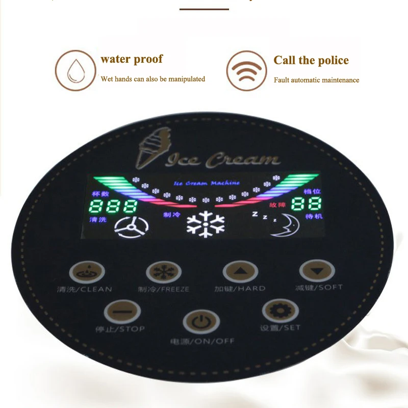 Commercial Ice Cream Machine Desktop Small Ice Cream Machine Soft Ice Cream Makers Single Head Ice Cream Equipment