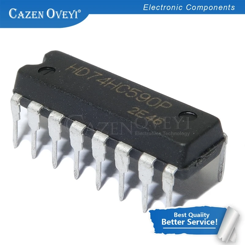 

5pcs/lot SN74HC590AN HD74HC590AP SN74HC590N HD74HC590 74HC590 DIP-16