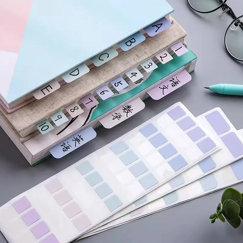 

300 Pieces Index Stickers Tabs Self Adhesive Book Page Markers Flags Large Medium Small Sizes Colored Indexed Labels Efficient