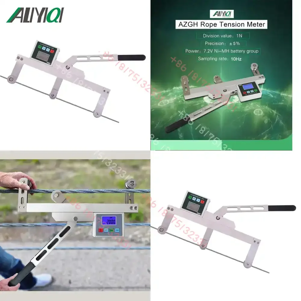 

Electronic 5000N Steel Wire Rope Tensiometer Testing Equipment 1-Year 220V for Compression Textiles Measures Tension Meter