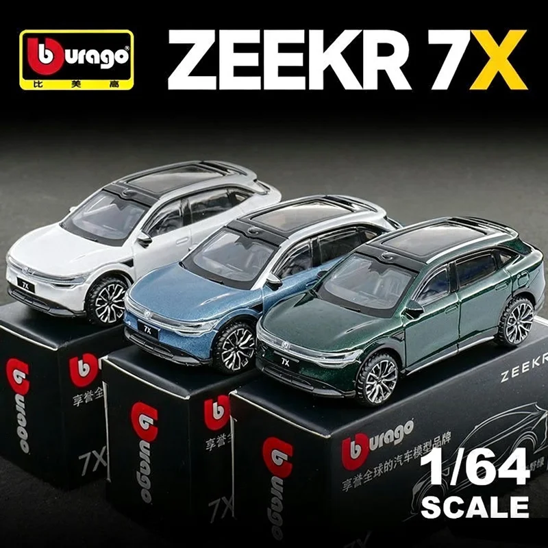 

1:64 ZEEKR 7X внедорожник, модель автомобиля из сплава, литая под давлением металлическая модель новой энергии, модель автомобиля с высокой имитацией миниатюрных весов, детская игрушка в подарок