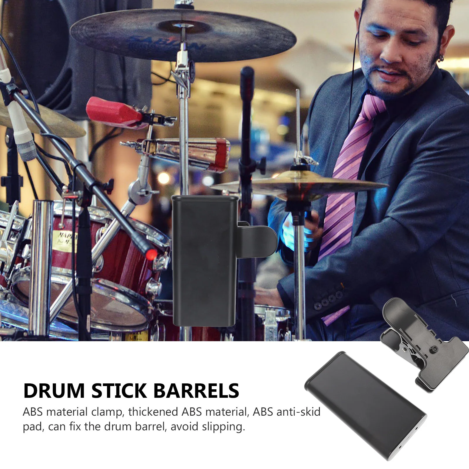 

1 set 1 Set Drumstick Storage Barrel Portable Large Capacity For Outdoor Performance Durable Drum Kit Accessory Sturdy Drumstick