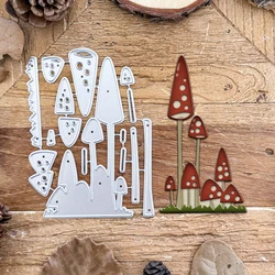 Original Layer Forest Grass Mushrooms Metal Cutting Dies Scrapbooking Decorative Embossing DIY Paper Cards