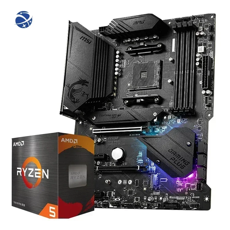 Hot Selling for MPG B550 Gaming Plus Gaming Motherboard With AMD Ryzen R5 5600X and R7 5800X CPU Combo Motherboard