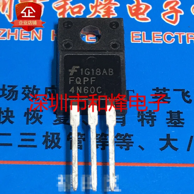 5PCS-10PCS FQPF4N60C TO-220F 2.6A 600V ใหม่และต้นฉบับบนสต็อก