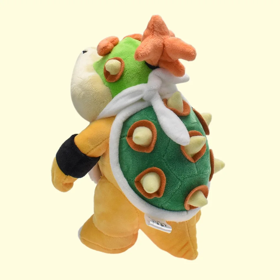 Super Mario Bowser Jr. Plush 21cm Standing Stuffed Toy with Scarf Cute Nintendo Game Character Collectible Doll view 4
