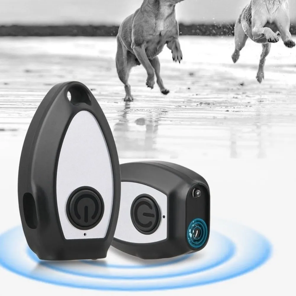

Handheld Ultrasonic Dog Bark Deterrent Portable with Light Dog Repeller Rechargeable Anti Barking Training Device Outdoor Use