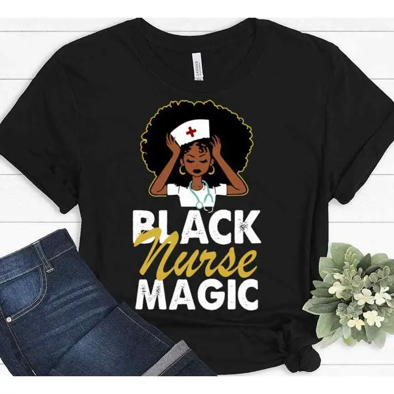 

Black Nurse Magic African American Nurses T shirt