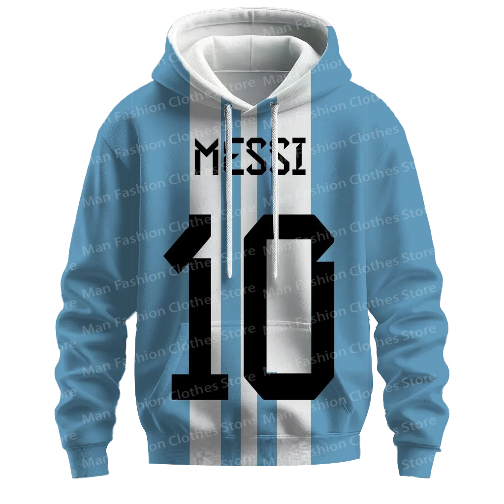 Messi  Impression Fans Men Women Hoodies Gifts Casual Style Y2K Streetwear Sweatshirts Fall /Winter Tops Men Women Hoodies