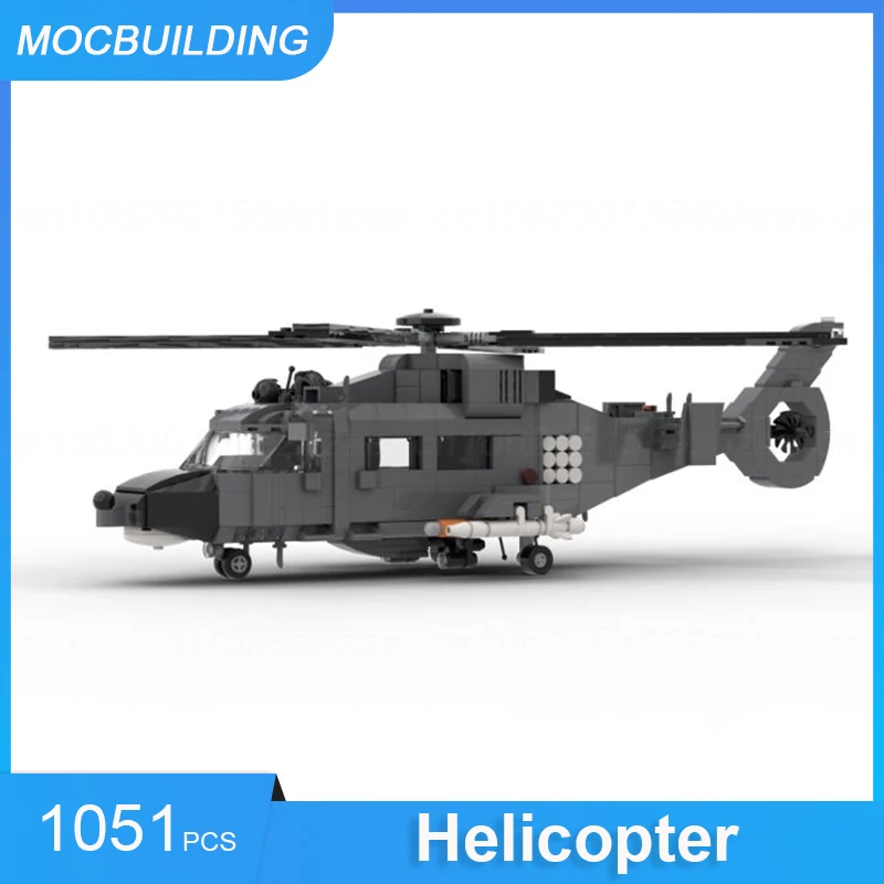 MOC Building Blocks Helicopter Aircraft Model DIY Assembled Bricks Educational Creative Display Xmas Collect Toys Gifts 105PCS