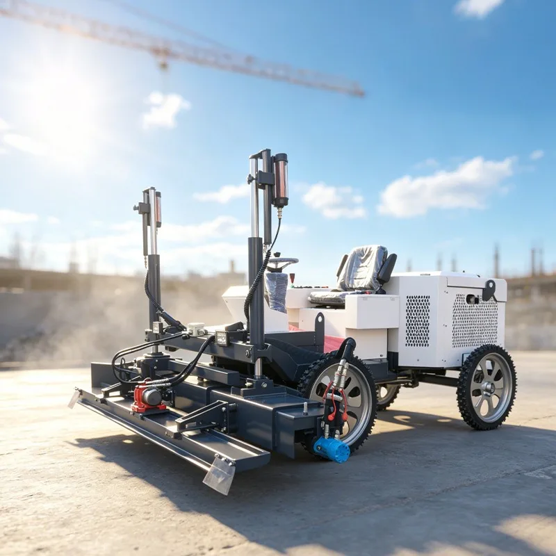 Four-wheel laser leveling machine, road laser paving leveling machine