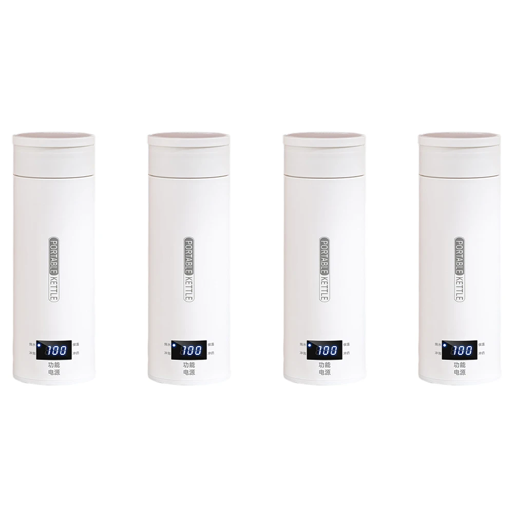 500 مللي زجاجة غليان سريعة غلاية مياه محمولة مع 4 التحكم في درجة الحرارة 304 الفولاذ المقاوم للصدأ للسفر يغلي الماء الساخن