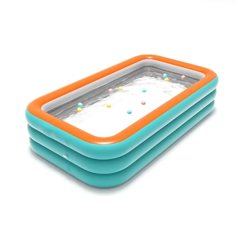 Inflatable Pool for Outdoor Water Parties Adult & Children's Swimming Pool, Rectangular Foldable Pool for Backyard Entertainment