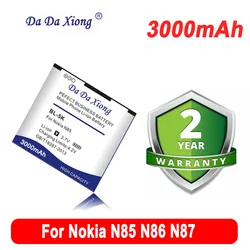 DaDaXiong 3000mAh BL 5K BL-5K BL5K Li-ion Phone For Nokia N85 N86 N87 8MP 701 X7 C7 C7-00 X7-00 2610S T7 Battery