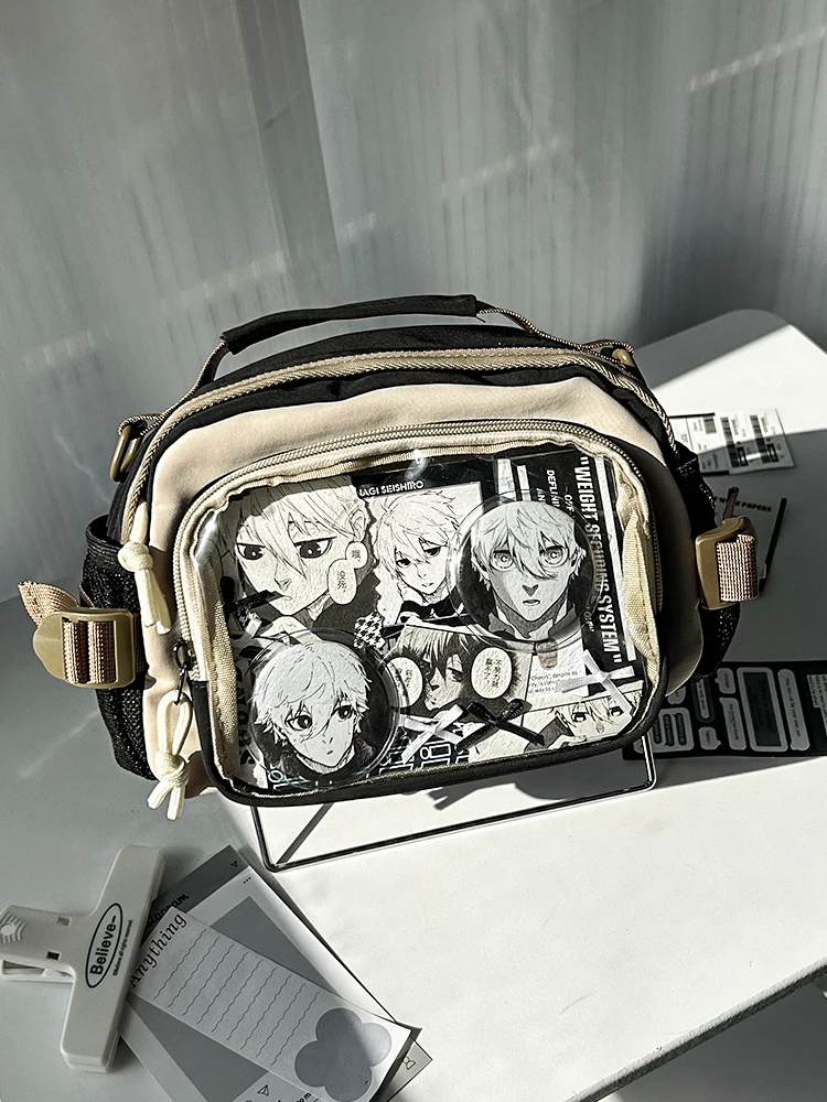 JK Uniform Bag Students Animation Anime Cute Transparent Versatile Shoulder Bag Women Hand Bags