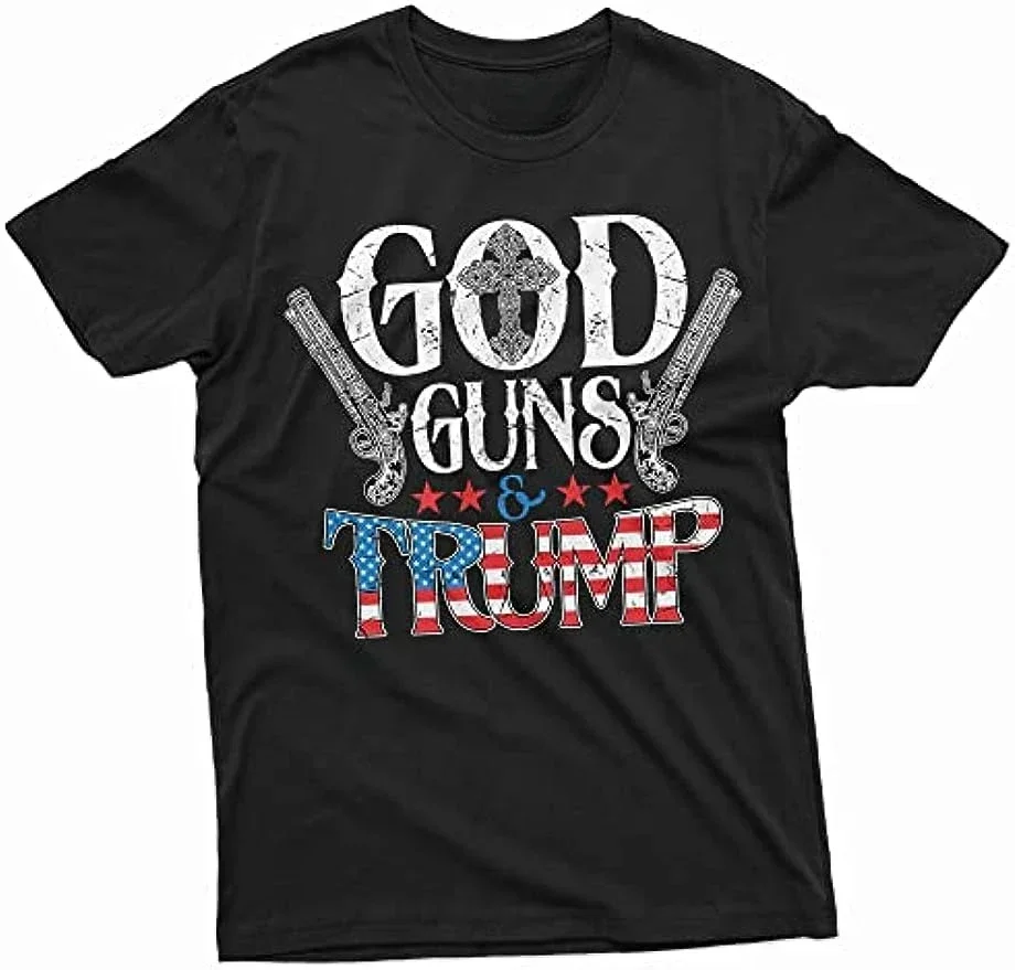 God Guns and Trump T-Shirt Presidential Elections Political  Trump Biden Tee Impact Men's  Presidential Seal T-Shirt