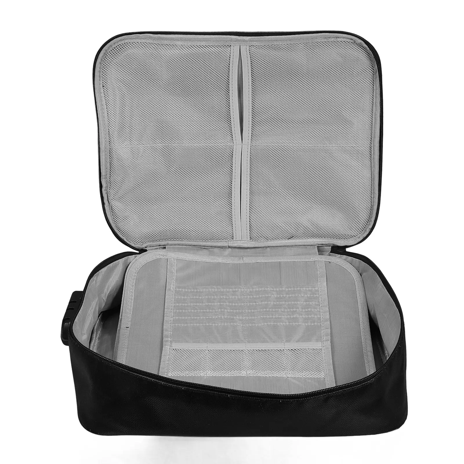 

Огнестойкая сумка для хранения документов с надежным кодовым замком, вместительный многослойный органайзер для важных бумаг, для путешествий и повседневного использования