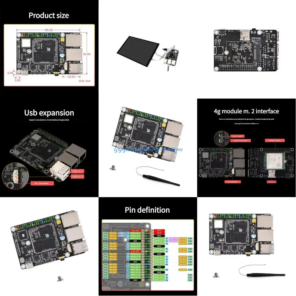 لوحة تطوير H9EB 3506 معالجة سريعة للاتصالات اللاسلكية وتكوين الذاكرة القابلة للتوسيع لـ Lyra Core3506 #1