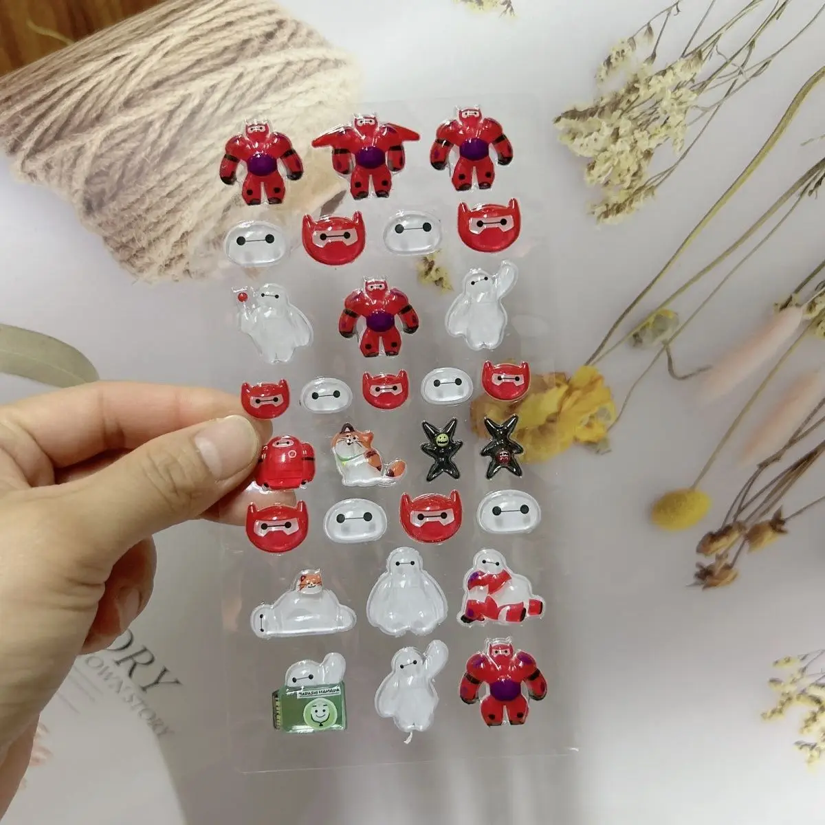 ديزني الكرتون ويني بوه الدب Eeyore غرزة ثلاثية الأبعاد هلام الإغاثة ملصق Diy بها بنفسك كتيبات الطالب ديكور الإبداع ملصق اللعب