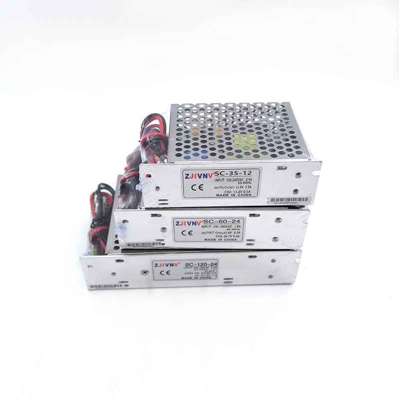 SC-35W 60W 120W 180W Universal AC UPS/Charging Function Monitoring Switching Power Supply 12V 24V Battery Charge DC Output