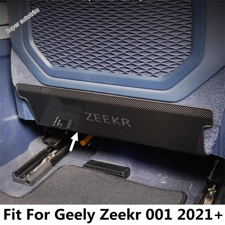 

Front Seat Rear Anti Kick Dust Board Pad Frame Cover Trim Stainless Steel Accessories Interior For Geely Zeekr 001 2021 - 2023