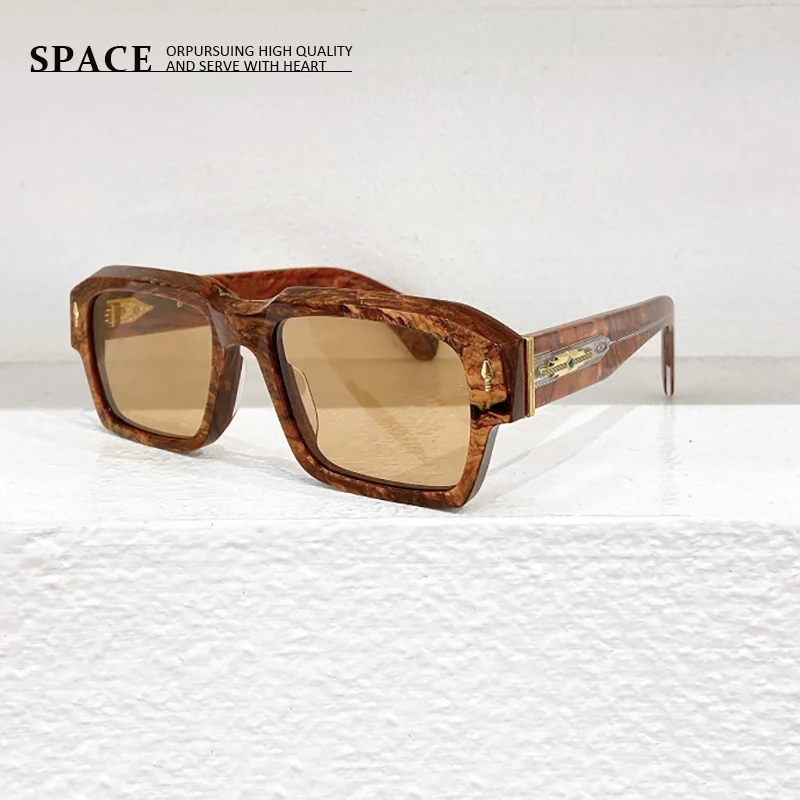 Top quality Square Framed sunglasses DAKOTA Men Pilot UV400 Classic Women Tortoiseshell sunglasses can be engraved LOGO