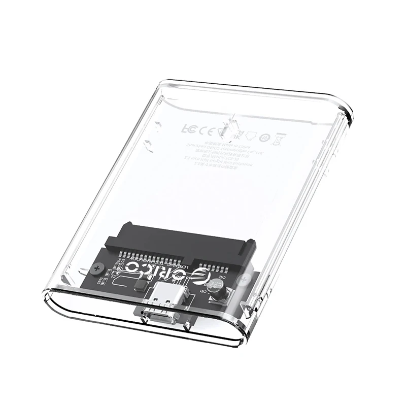 ORICO USB C 2,5-calowa obudowa dysku SSD SATA o połowie rozmiaru, typ C, obsługa 5 Gbps, funkcja automatycznego uśpienia dla dysków SSD 2,5 cala, mini rozmiar — zdjęcie produktu 7