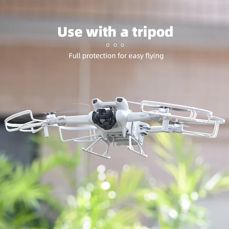 واقي المروحة لـ DJI Mini 3/3 Pro تصميم خفيف الوزن سريع التحرير للمروحة حلقة واقية ملحقات الغطاء الواقي للمروحة