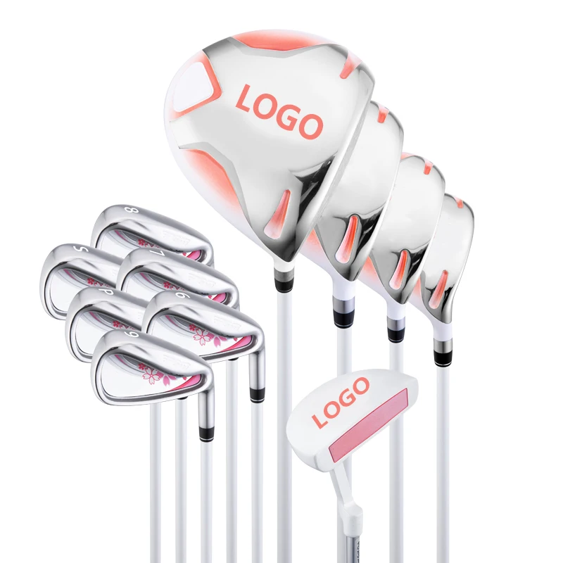 OEM ODM 11pcs Ladies Golf Clubs Full Set Ladies Pink Golf Clubs