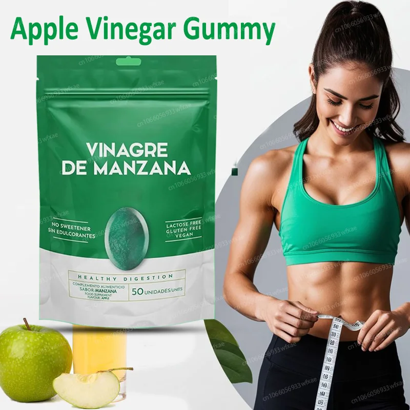 

Apple Cider Vinegar Gummies Vitamin C Healthy Weight Management Digestion Detox & Immune Soothes Gas & Bloating