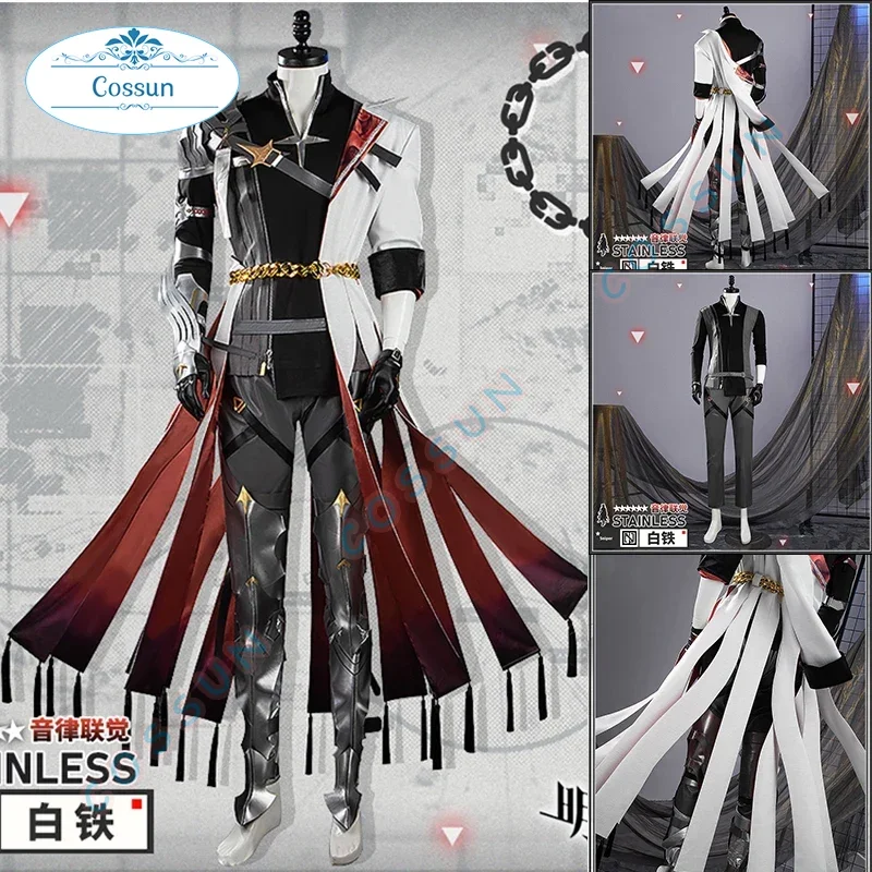 

[Customized] Arknights Stainless 2024 AMBIENCE SYNESTHESIA Game Suit Handsome Uniform Cosplay Costume Halloween Party Outfit