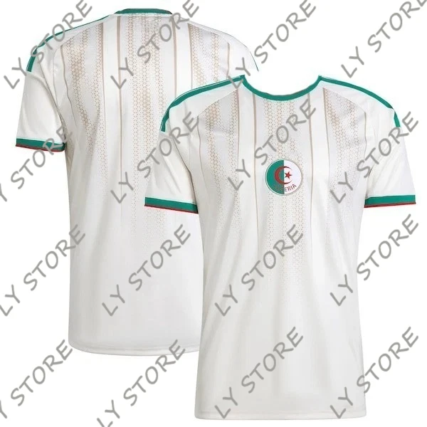 قمصان كرة قدم جديدة لعام 2026، تي شيرت مطبوع ثلاثي الأبعاد مريح ومسامي للبالغين وقمصان علوية غير رسمية للأطفال الجزائر