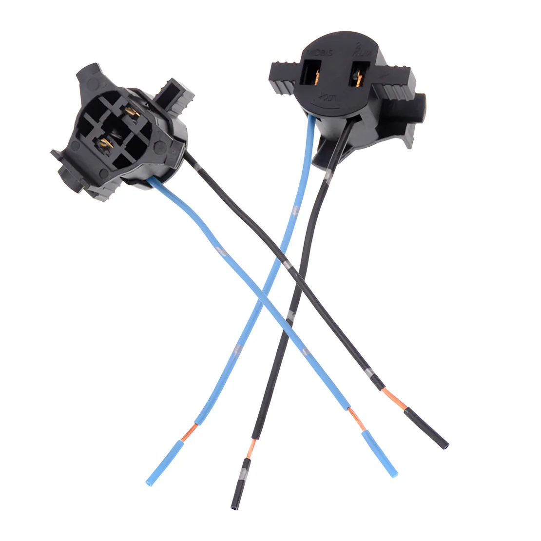 

H7 2 шт., разъем для лампы фары, адаптер, жгут проводов, вилка проводки, косичка, подходит для Hyundai Kia