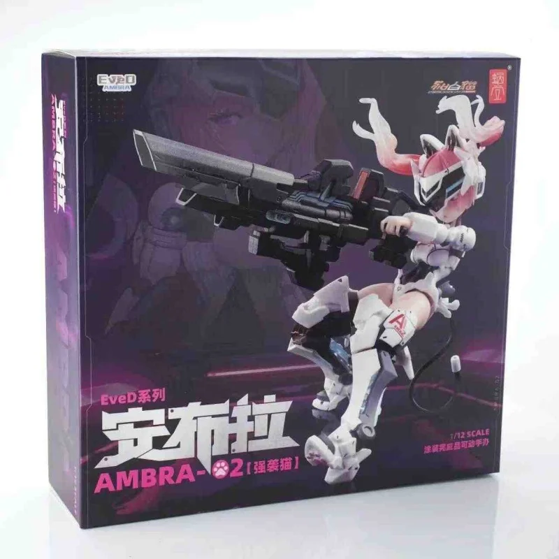 

Original Snail Shell Eved Series Ambra-02 Assault Cat Anime Figure Ambra 1/12 Movable Joint Model Collectible Desktop Decoration