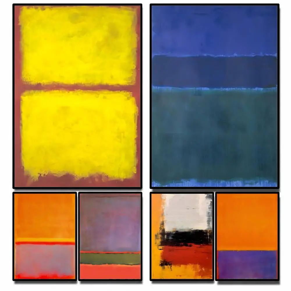 Artist Mark Rothko Poster High-definition  stickers, suitable for bedroom, living room, home decoration