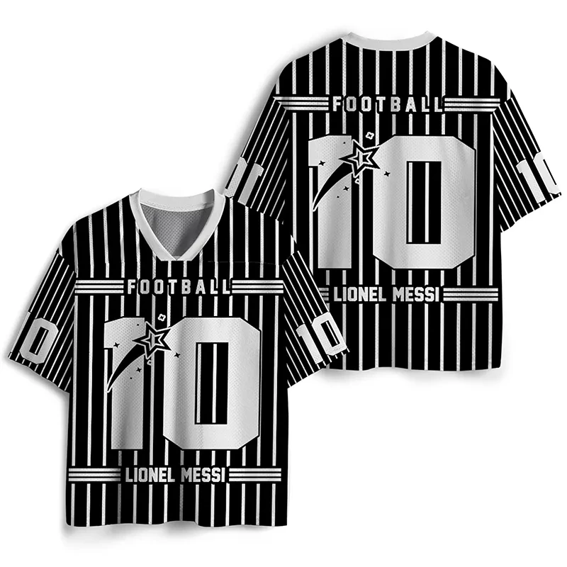 

2026 Summer New Collection # 10 Messi # Mesh Quick Drying Outdoor Sports Loose Shirt Short Sleeve Parent Child T-shirt Kids