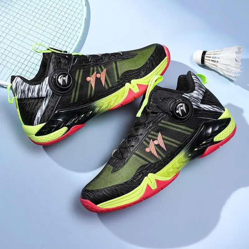 2026 Hot Sale Badminton Mens Shoes Anti-Slip Table Tennis Shoes Men Unisex Tennis Men Shoes Quick Lacing Indoor Court Mans Shoe