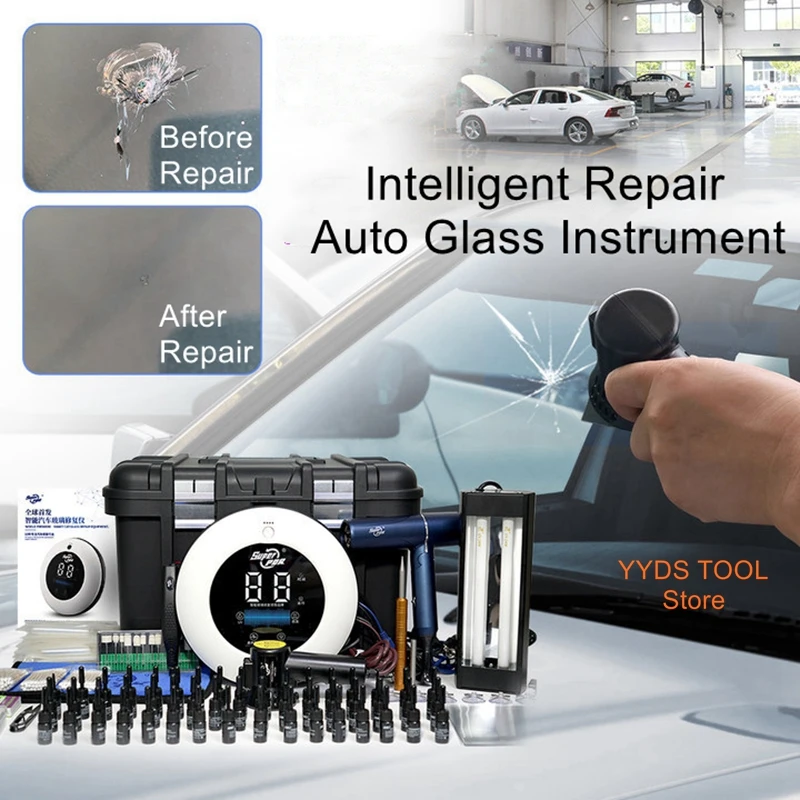 

Smart repair for auto glass cracks without drilling can repair 90cm cracks