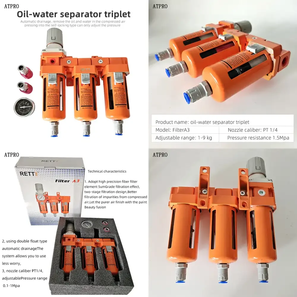 

Car Paint Spraying Compressed Air Oil-water Separator Air Compressor Compressed Air Filtration Purification